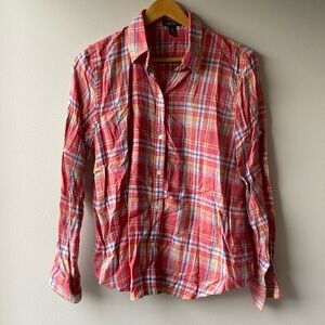 Ralph Lauren lightweight plaid button down